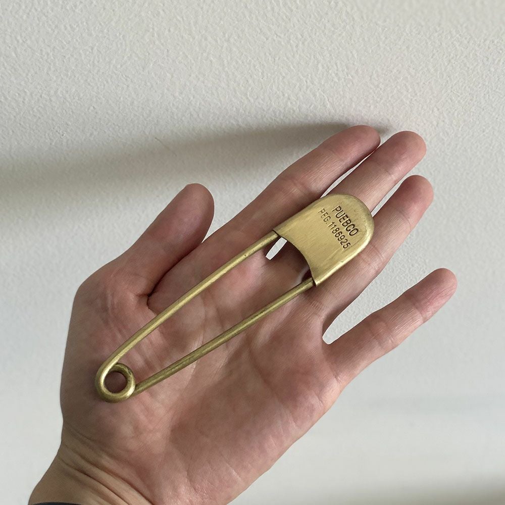 BRASS SAFETY PIN 13CM/ブラス セーフティ ピン | フレックスギャラリー