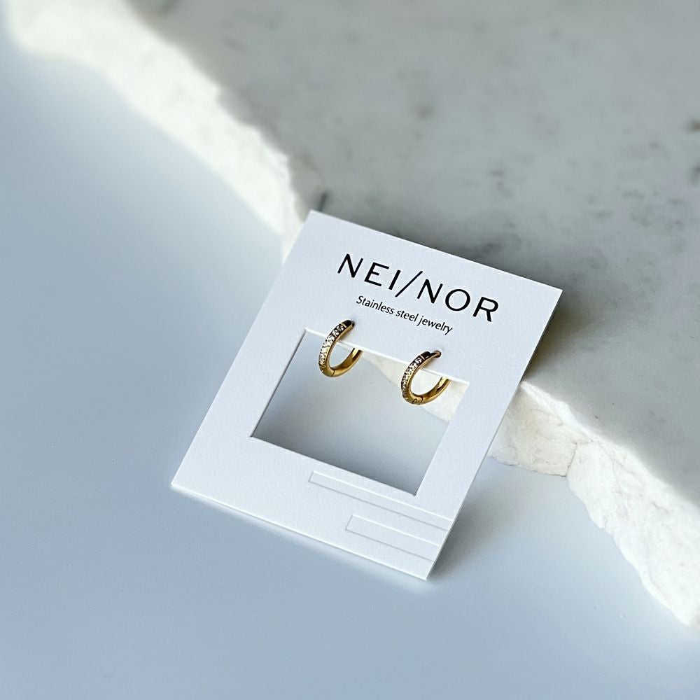 Nei/nor /ラインストーンフープピアス・12mm | フレックスギャラリー